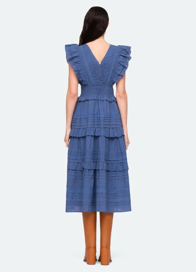 Dresses Women Sea New York Loren VNeck Dress Blue