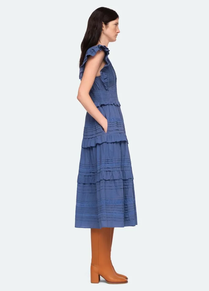 Dresses Women Sea New York Loren VNeck Dress Blue