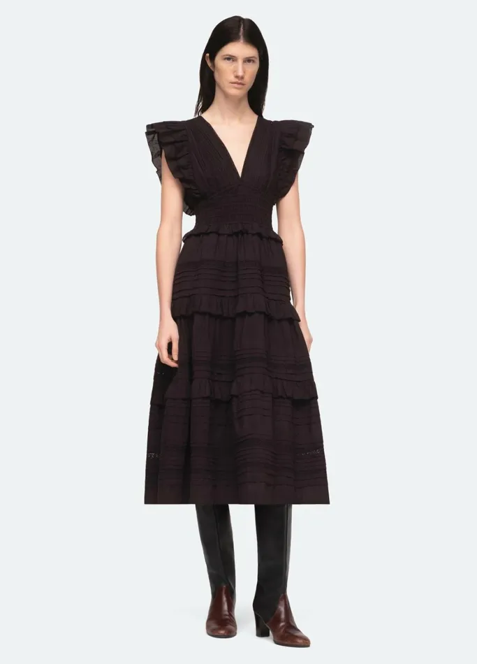 Dresses Women Sea New York Loren VNeck Dress Blue