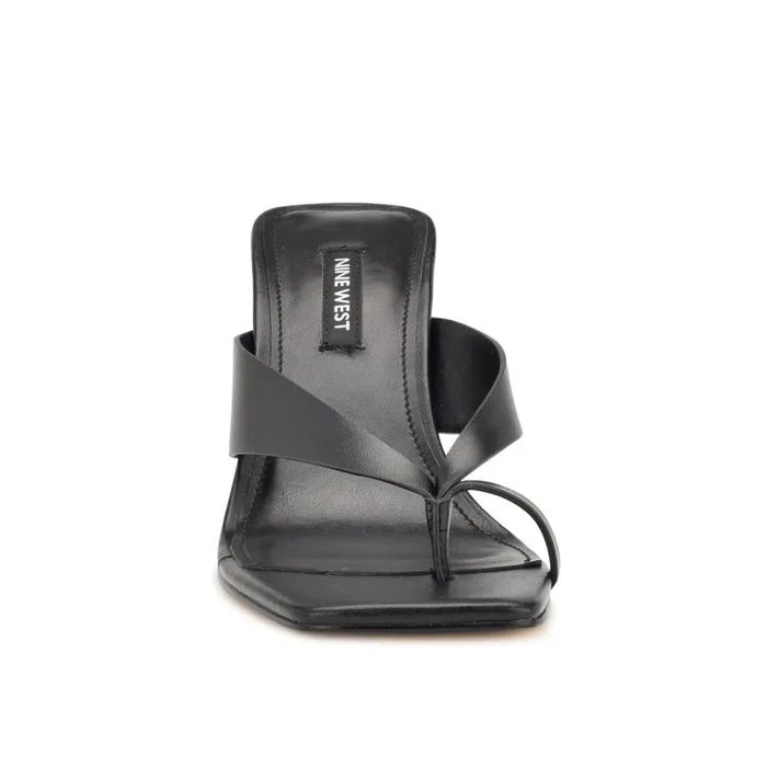 Durlife Heeled Thong Sandals Black Women Nine West Sandals Durlife Heeled Thong Sandals Black Women Nine West Sandals
