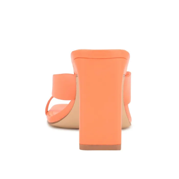 Durlife Heeled Thong Sandals Orange Women Nine West Dress Durlife Heeled Thong Sandals Orange Women Nine West Dress