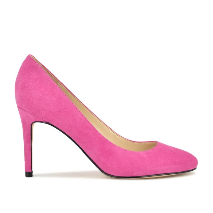 Dylan Round Toe Pumps Medium Pink Women Nine West Pumps