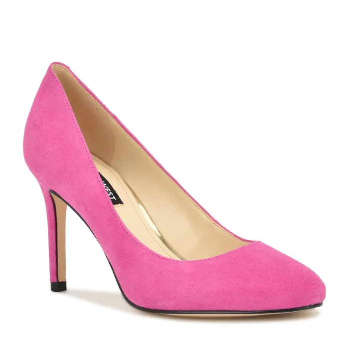 Dylan Round Toe Pumps Medium Pink Women Nine West Pumps Dylan Round Toe Pumps Medium Pink Women Nine West Pumps