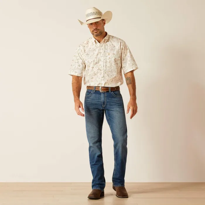Edison Classic Fit Shirt Tan Men Ariat Button Down Shirts Edison Classic Fit Shirt Tan Men Ariat Button Down Shirts