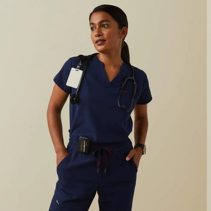Eliza Fashion Scrub Top Navy Women Ariat Scrubs