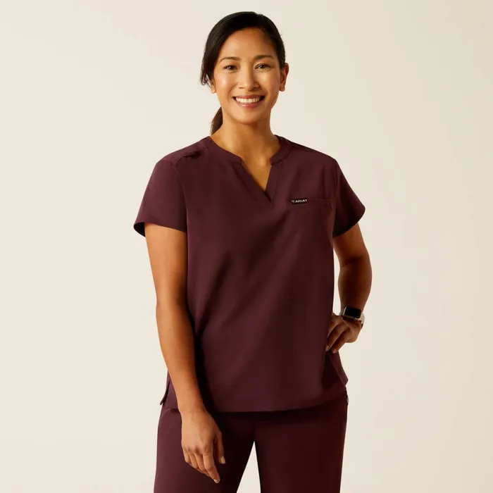 Eliza Fashion Scrub Top Winetasting Women Ariat Scrubs