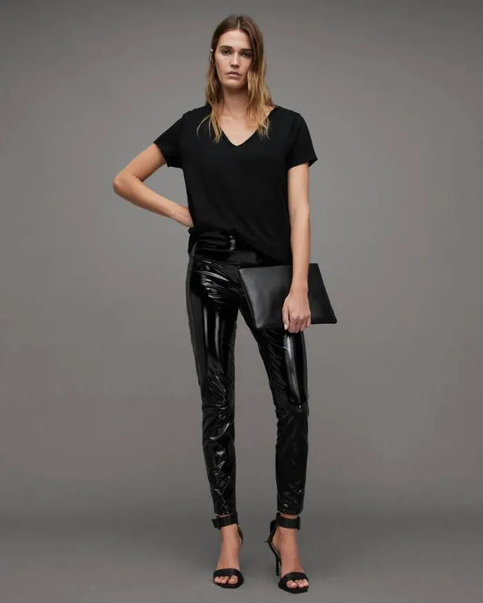 Emelyn Tonic TShirt Jet Black Women AllSaints Tops and Shirts