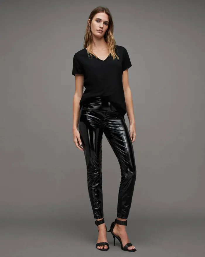 Emelyn Tonic TShirt Jet Black Women AllSaints Tops and Shirts