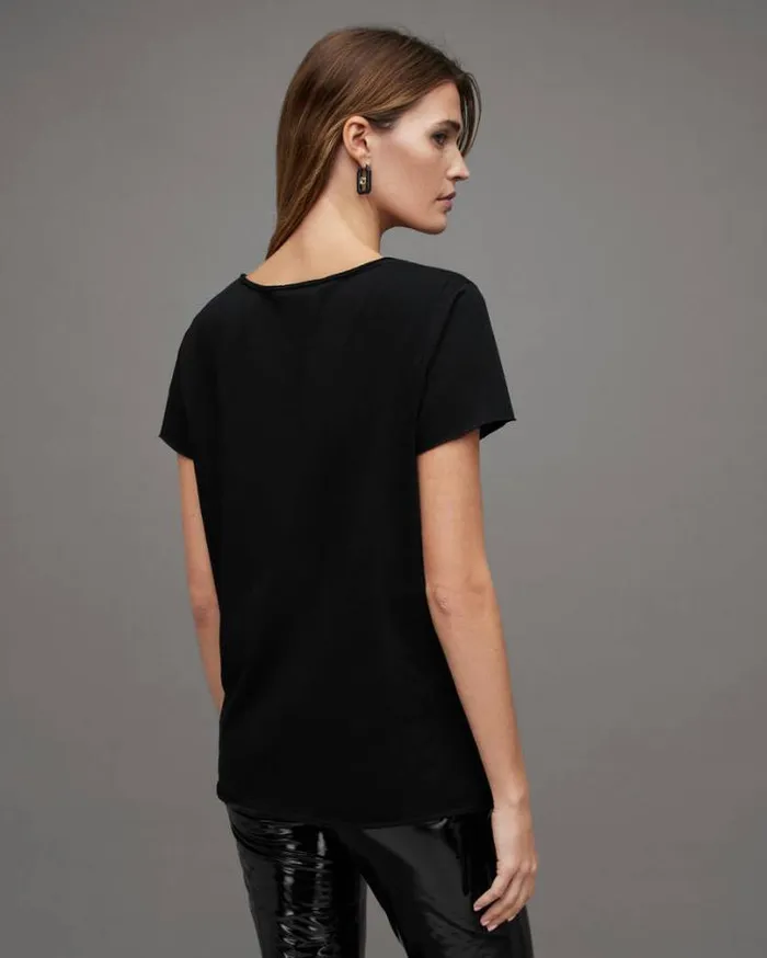 Emelyn Tonic TShirt Jet Black Women AllSaints Tops and Shirts