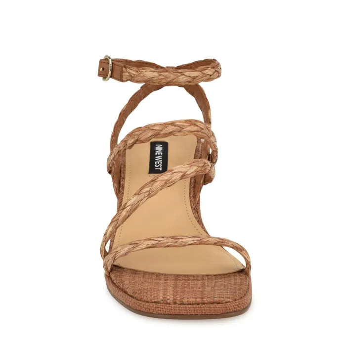 Emolly Raffia Block Heel Sandals Brown Raffia Women Nine West Sandals Emolly Raffia Block Heel Sandals Brown Raffia Women Nine West Sandals