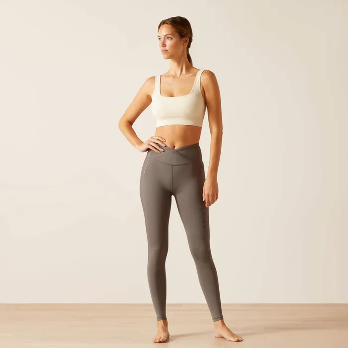 Eos Chic Half Grip Tight Plum Grey Women Ariat Pants and Shorts Eos Chic Half Grip Tight Plum Grey Women Ariat Pants and Shorts