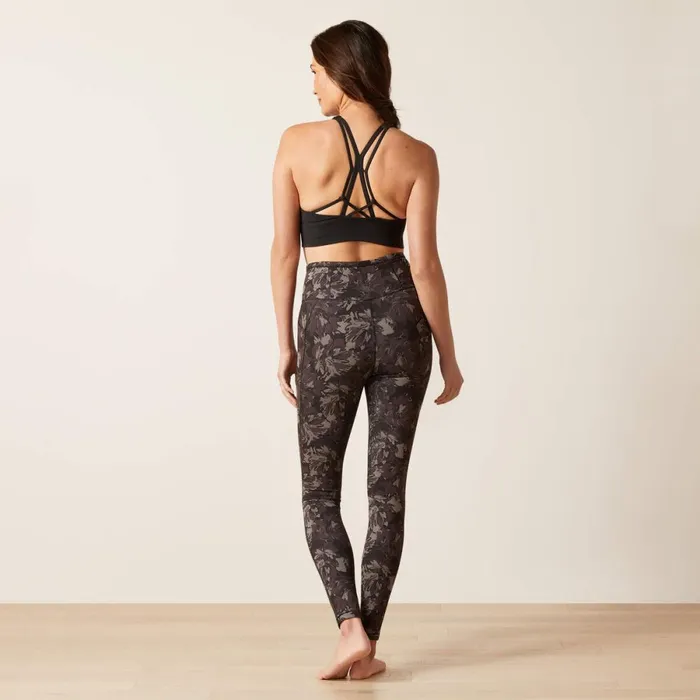 Eos Etch Half Grip Tight Exploded Black Floral Women Ariat Pants and Shorts Eos Etch Half Grip Tight Exploded Black Floral Women Ariat Pants and Shorts
