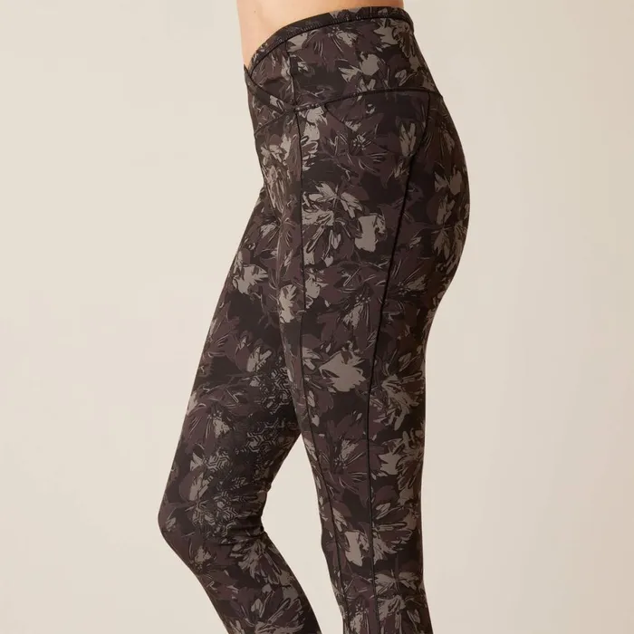 Eos Etch Half Grip Tight Exploded Black Floral Women Ariat Pants and Shorts Eos Etch Half Grip Tight Exploded Black Floral Women Ariat Pants and Shorts