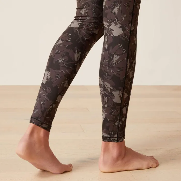 Eos Etch Half Grip Tight Exploded Black Floral Women Ariat Pants and Shorts Eos Etch Half Grip Tight Exploded Black Floral Women Ariat Pants and Shorts