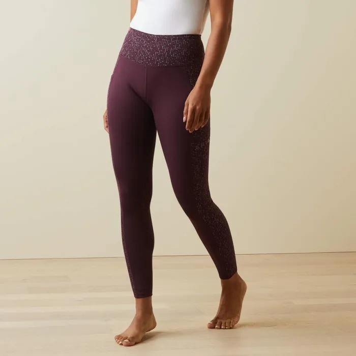 Eos Lumina Knee Patch Tight Mulberry Women Ariat Pants and Shorts