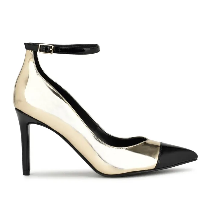 Erenn Ankle Strap Pumps Gold Women Nine West Pumps