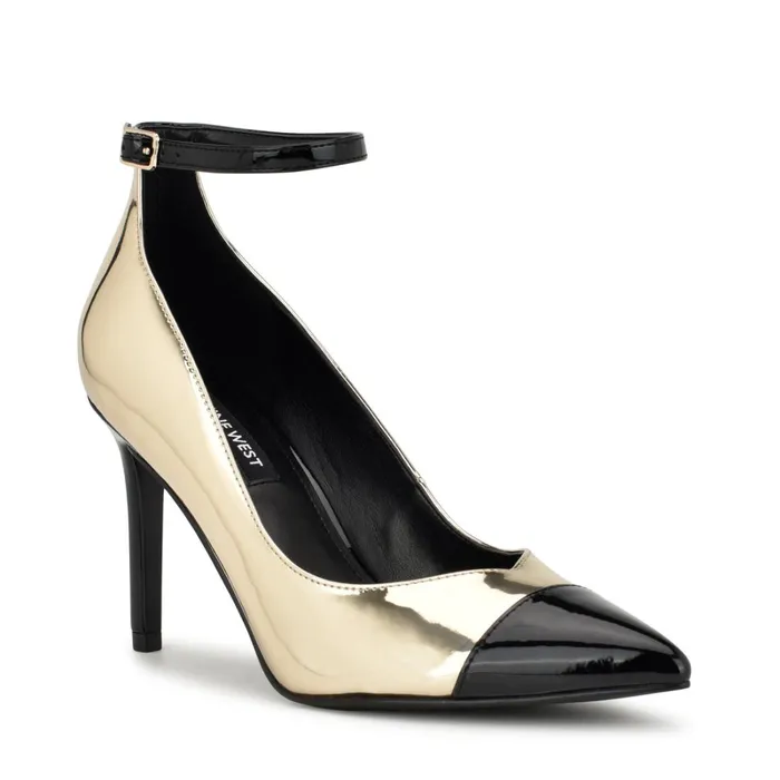 Erenn Ankle Strap Pumps Gold Women Nine West Pumps Erenn Ankle Strap Pumps Gold Women Nine West Pumps