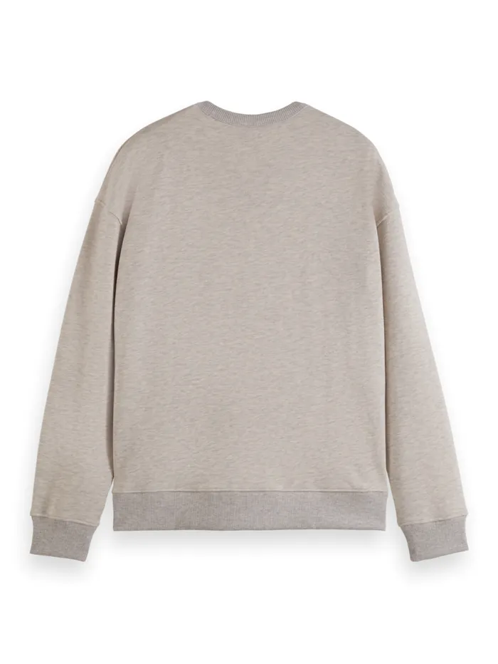 Essential 8211 THE FREE SPIRIT PEACE BIRD SWEATSHIRT Oatmeal Melange Men Scotch and Soda Essentials Essential 8211 THE FREE SPIRIT PEACE BIRD SWEATSHIRT Oatmeal Melange Men Scotch and Soda Essentials