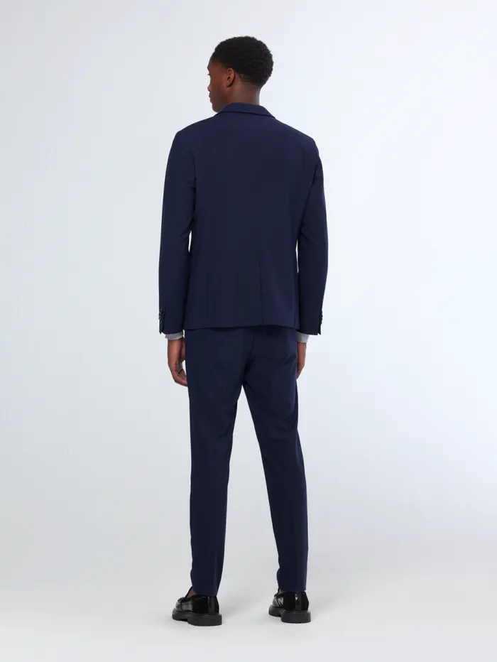 Essential 8211 UNCONSTRUCTED PEAK LAPEL COOLWOOL BLAZER Night Men Scotch and Soda Blazers and Waistcoats Essential 8211 UNCONSTRUCTED PEAK LAPEL COOLWOOL BLAZER Night Men Scotch and Soda Blazers and Waistcoats