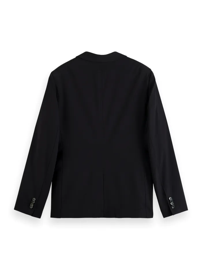 Essential 8211 UNCONSTRUCTED PEAK LAPEL COOLWOOL BLAZER Night Men Scotch and Soda Blazers and Waistcoats Essential 8211 UNCONSTRUCTED PEAK LAPEL COOLWOOL BLAZER Night Men Scotch and Soda Blazers and Waistcoats