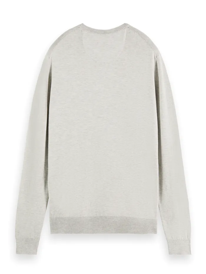 Essential Classic Crewneck Pullover Black Men Scotch and Soda Knitwear