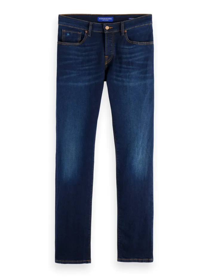 Essential Ralston Regular Slim Jeans 8211 Beaten Blue Beaten Blue Men Scotch and Soda Essentials Essential Ralston Regular Slim Jeans 8211 Beaten Blue Beaten Blue Men Scotch and Soda Essentials