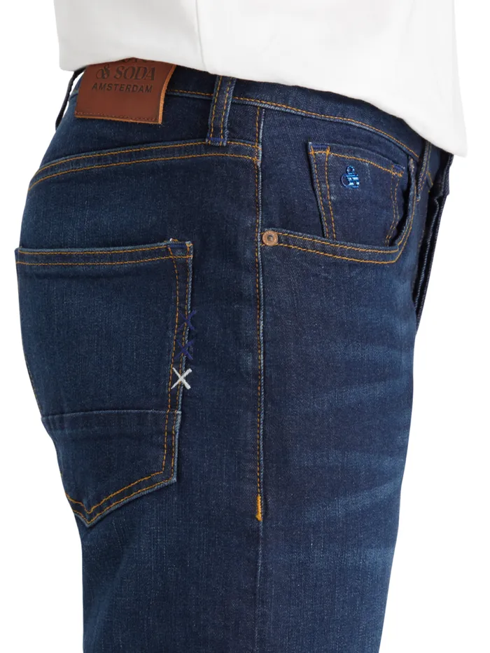 Essential Ralston Regular Slim Jeans 8211 Beaten Blue Beaten Blue Men Scotch and Soda Jeans Essential Ralston Regular Slim Jeans 8211 Beaten Blue Beaten Blue Men Scotch and Soda Jeans