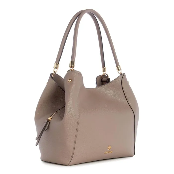 Etta Jet Set Carryall Greystone Women Nine West Satchels and Shoulder Bags Etta Jet Set Carryall Greystone Women Nine West Satchels and Shoulder Bags
