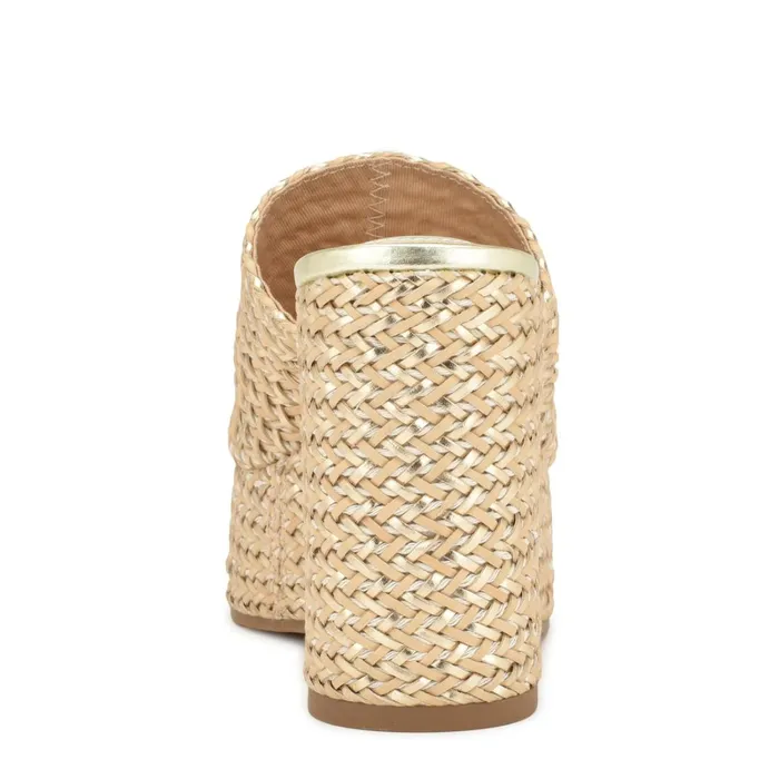 Everie Espadrille Wedge Sandals Natural Platino Women Nine West High Heels Everie Espadrille Wedge Sandals Natural Platino Women Nine West High Heels
