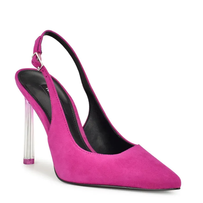 Felina Pointy Toe Slingback Pumps Pink Women Nine West Slingbacks Felina Pointy Toe Slingback Pumps Pink Women Nine West Slingbacks