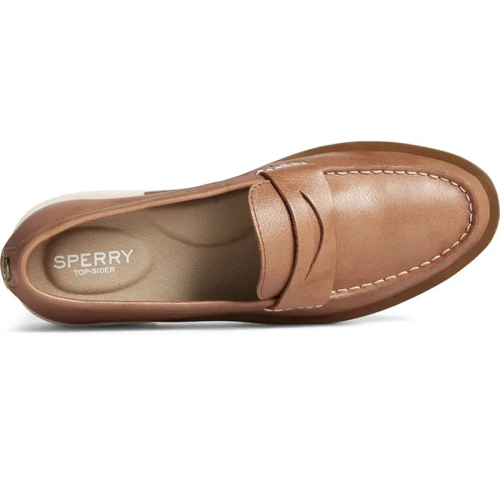 Flats and Loafers Women Sperry Lug Penny Loafer Tan Flats and Loafers Women Sperry Lug Penny Loafer Tan