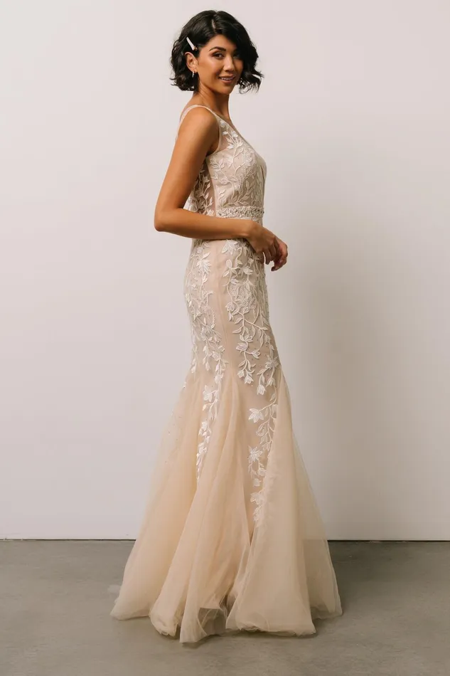 Fleurette Bridal Gown Beige Ivory Women Baltic Born Bridal Fleurette Bridal Gown Beige Ivory Women Baltic Born Bridal