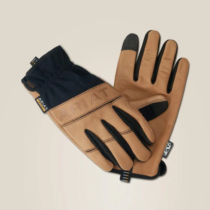 FlexPro Leather Driver Work Glove Brownblack Women Ariat Gloves