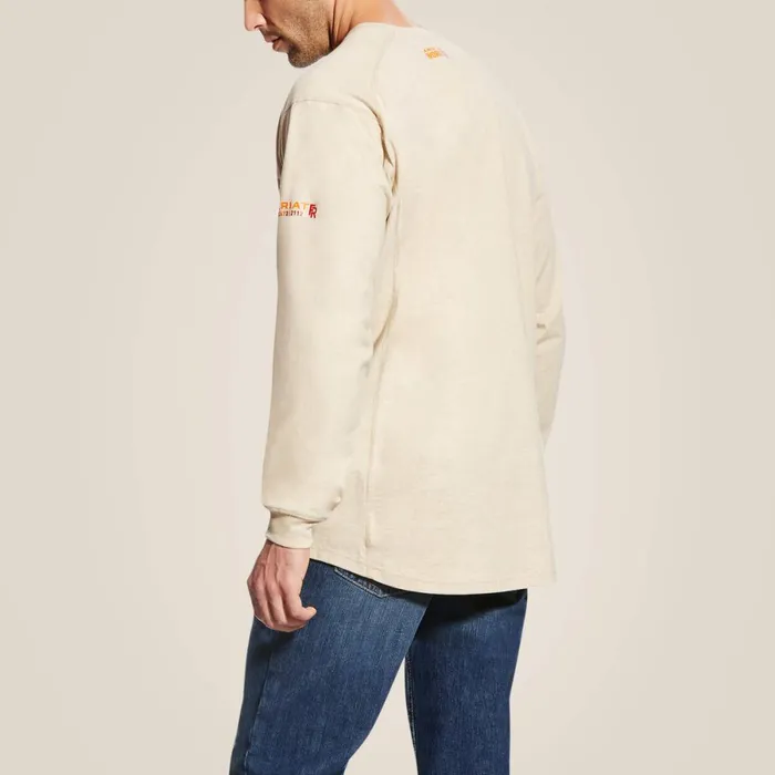 FR Air Crew TShirt Sand Heather Men Ariat Workwear FR Air Crew TShirt Sand Heather Men Ariat Workwear