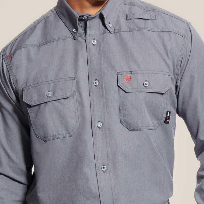 FR Featherlight Work Shirt Gunmetal Men Ariat Workwear FR Featherlight Work Shirt Gunmetal Men Ariat Workwear