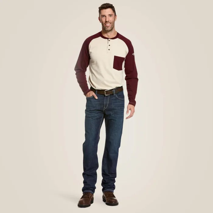 FR M4 Relaxed DuraStretch Lineup Stackable Straight Leg Jean Platinum Men Ariat Denim FR M4 Relaxed DuraStretch Lineup Stackable Straight Leg Jean Platinum Men Ariat Denim