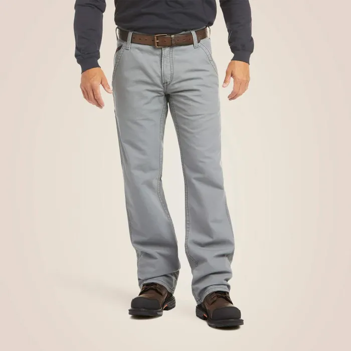 FR M4 Relaxed Workhorse Boot Cut Pant Fr Medium Gray Men Ariat Pants and Shorts
