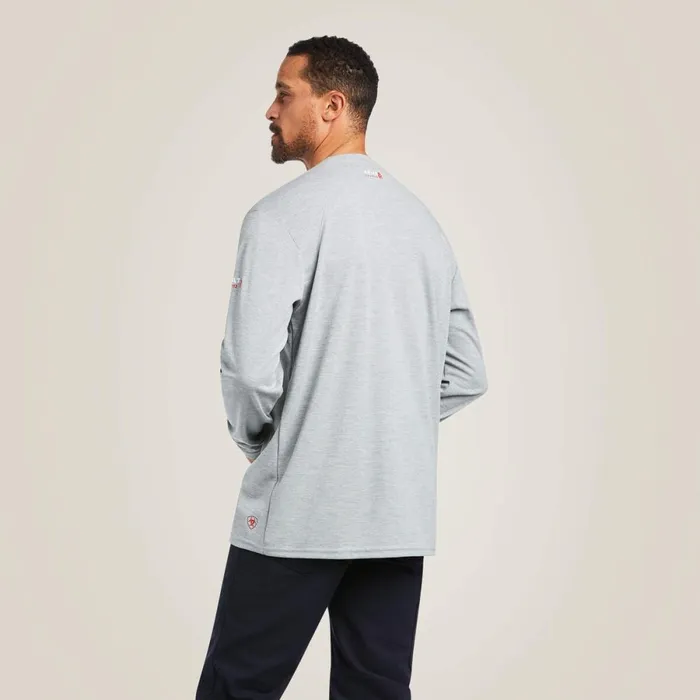FR Max Protect Inherent TShirt Heather Grey Men Ariat TShirts and Polos FR Max Protect Inherent TShirt Heather Grey Men Ariat TShirts and Polos