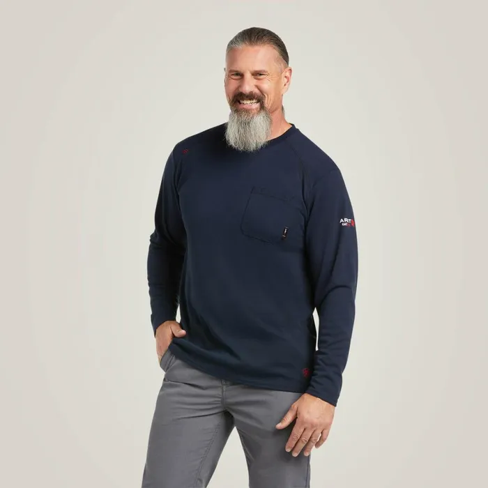 FR Max Protect Inherent TShirt Navy Men Ariat TShirts and Polos