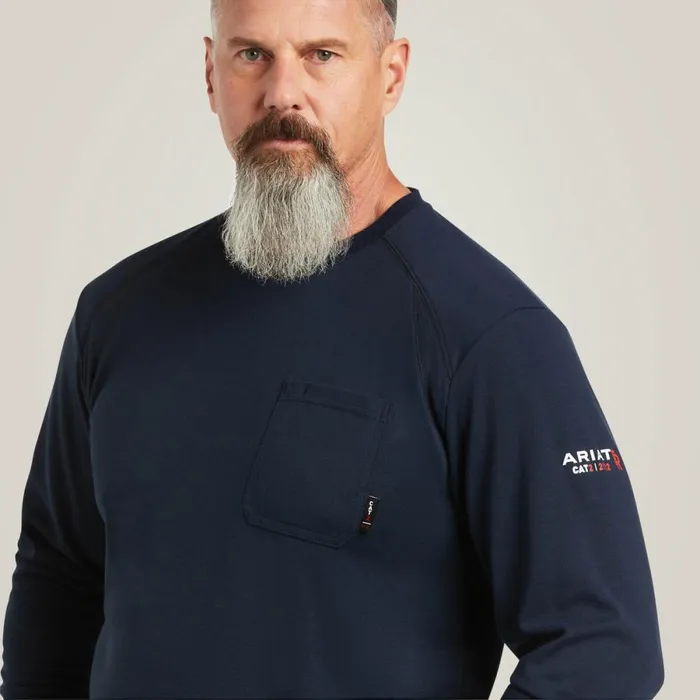 FR Max Protect Inherent TShirt Navy Men Ariat TShirts and Polos FR Max Protect Inherent TShirt Navy Men Ariat TShirts and Polos