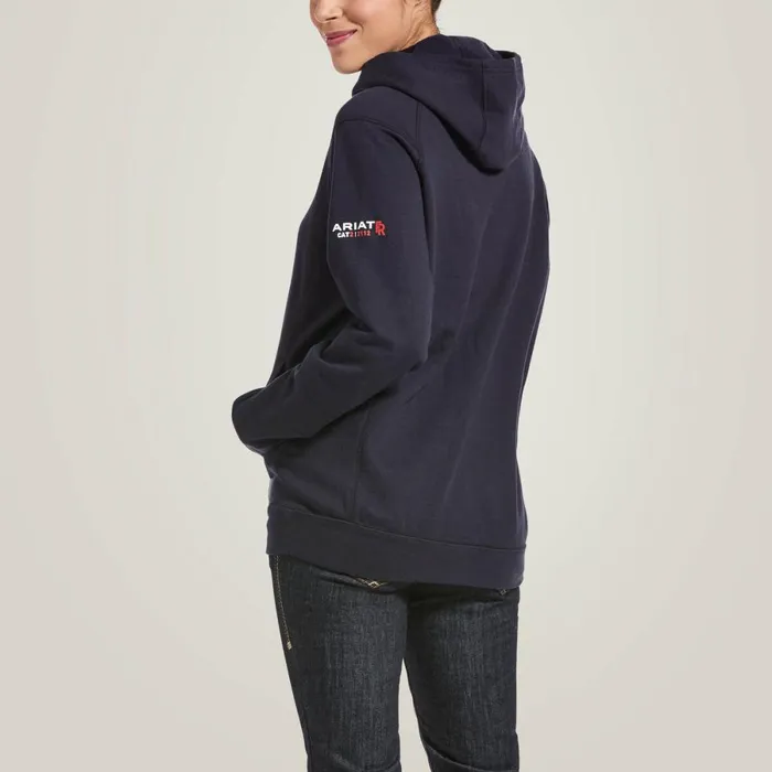 FR Rev Pullover Hoodie Navy Women Ariat Workwear FR Rev Pullover Hoodie Navy Women Ariat Workwear