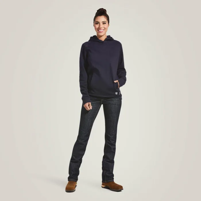 FR Rev Pullover Hoodie Navy Women Ariat Workwear FR Rev Pullover Hoodie Navy Women Ariat Workwear