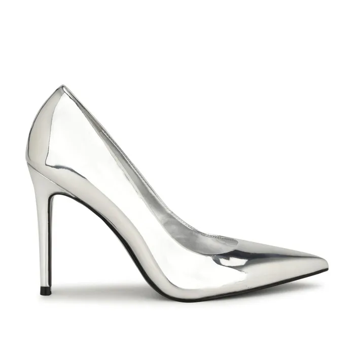 Fresh Pointy Toe Pumps Silver Women Nine West Pumps