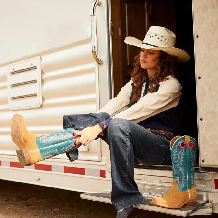 Frontier Boon Western Boot Buckskin Roughout Women Ariat Western Boots Frontier Boon Western Boot Buckskin Roughout Women Ariat Western Boots