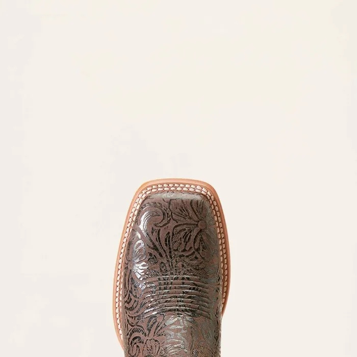 Frontier Farrah Western Boot Chocolate Floral Emboss Women Ariat Western Boots Frontier Farrah Western Boot Chocolate Floral Emboss Women Ariat Western Boots