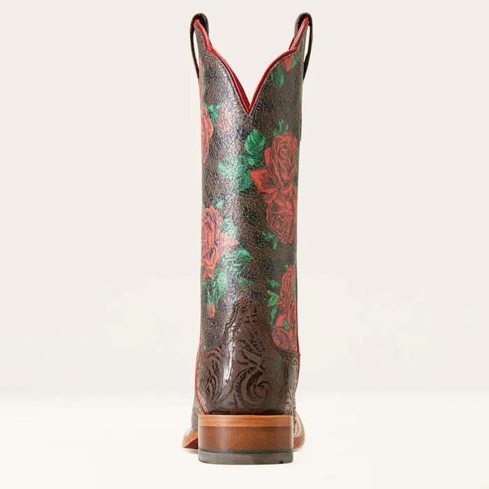 Frontier Farrah Western Boot Chocolate Floral Emboss Women Ariat Western Boots Frontier Farrah Western Boot Chocolate Floral Emboss Women Ariat Western Boots