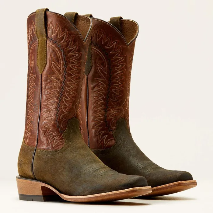 Futurity Time Cowboy Boot Olive Roughoutcopper Crunch Men Ariat Western Boots Futurity Time Cowboy Boot Olive Roughoutcopper Crunch Men Ariat Western Boots