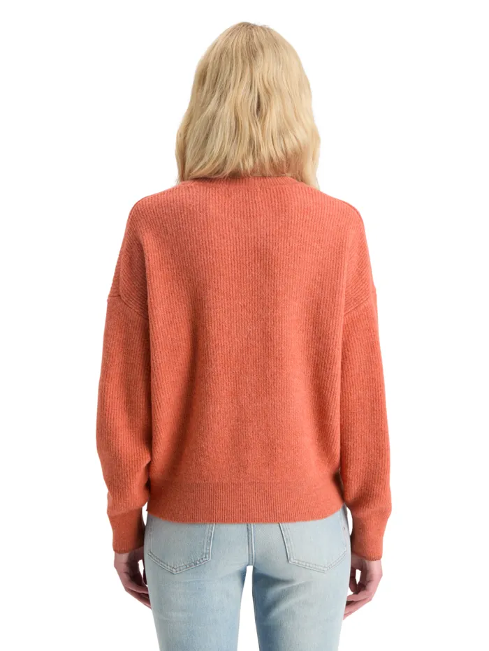 Fuzzy Crew Neck Pullover Negroni Melange Women Scotch and Soda Knitwear