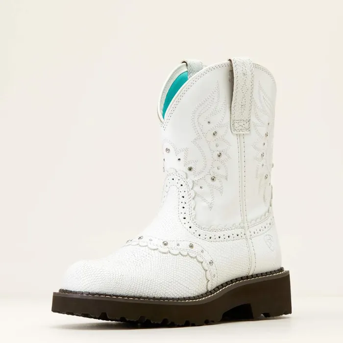 Gembaby Western Boot White Snake Emboss Women Ariat Western Boots