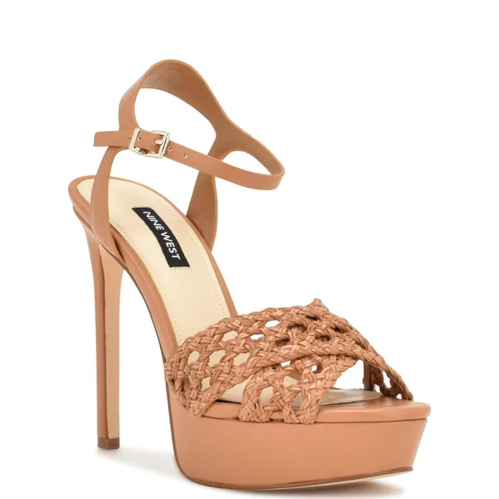 Grecia Platform Sandals Medium Natural Women Nine West Sandals Grecia Platform Sandals Medium Natural Women Nine West Sandals